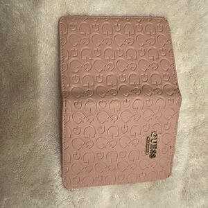 Guess Blush Embossed Travel Holder